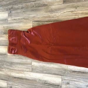 Burnt orange formal gown